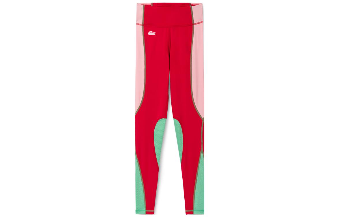 LACOSTE Sports Pants Women’s Red Pink Green Multicolor Moderate