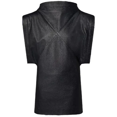 LOUIS VUITTON Portrait Collar Leather Dress