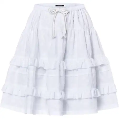 Lv Monogram Fil Coupé Skirt
