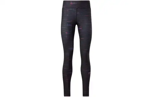 Reebok Ts Run Lux Bold Tight Aop Sports Pants Women's Black