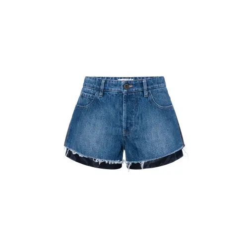 MIU MIU Denim Shorts Women's Denim Blue