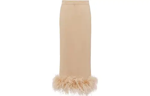PRADA FW23 Casual Long Skirt Women's Khaki