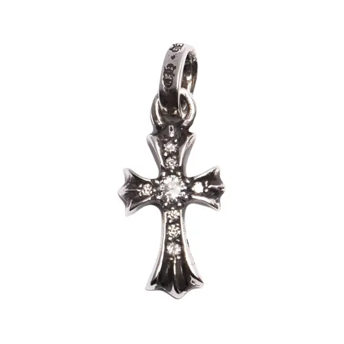 Chrome Hearts sterling silver Babyfat diamond pendant
