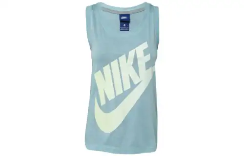 Nike Sleeveless Sports Shirts Women's Light Blue Other