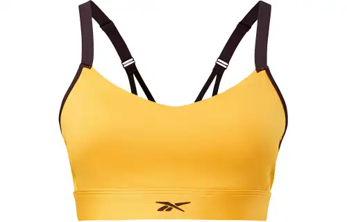 Reebok S Lux Strappy Bra Sports Underwear Women's Gold