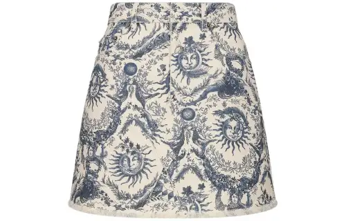 Christian DIOR All Over Patterned Mini Skirt