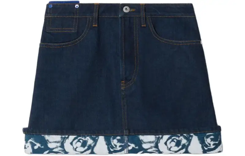 Burberry Japanese denim miniskirt