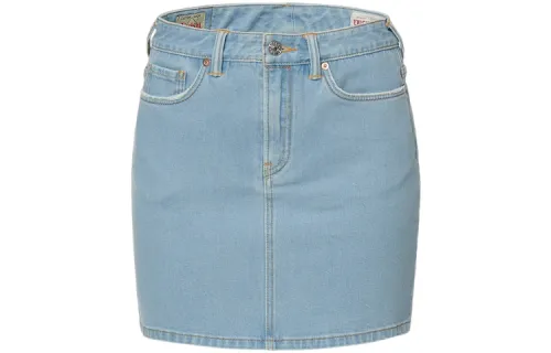 EVISU Denim Short Skirts Women's Moderate Short A Line Skirt