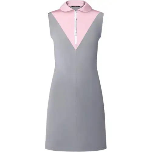 Lv Color Blocked Technical Jersey Dress