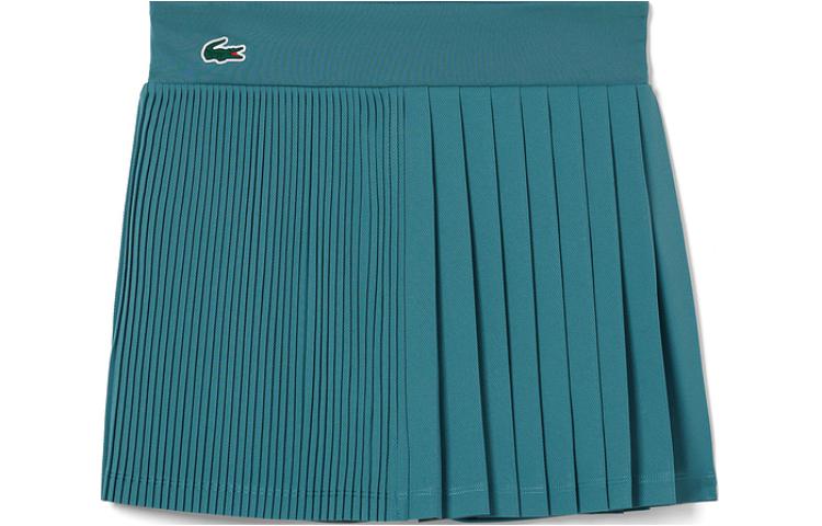 LACOSTE Embroidered-logo Pleated Miniskirt