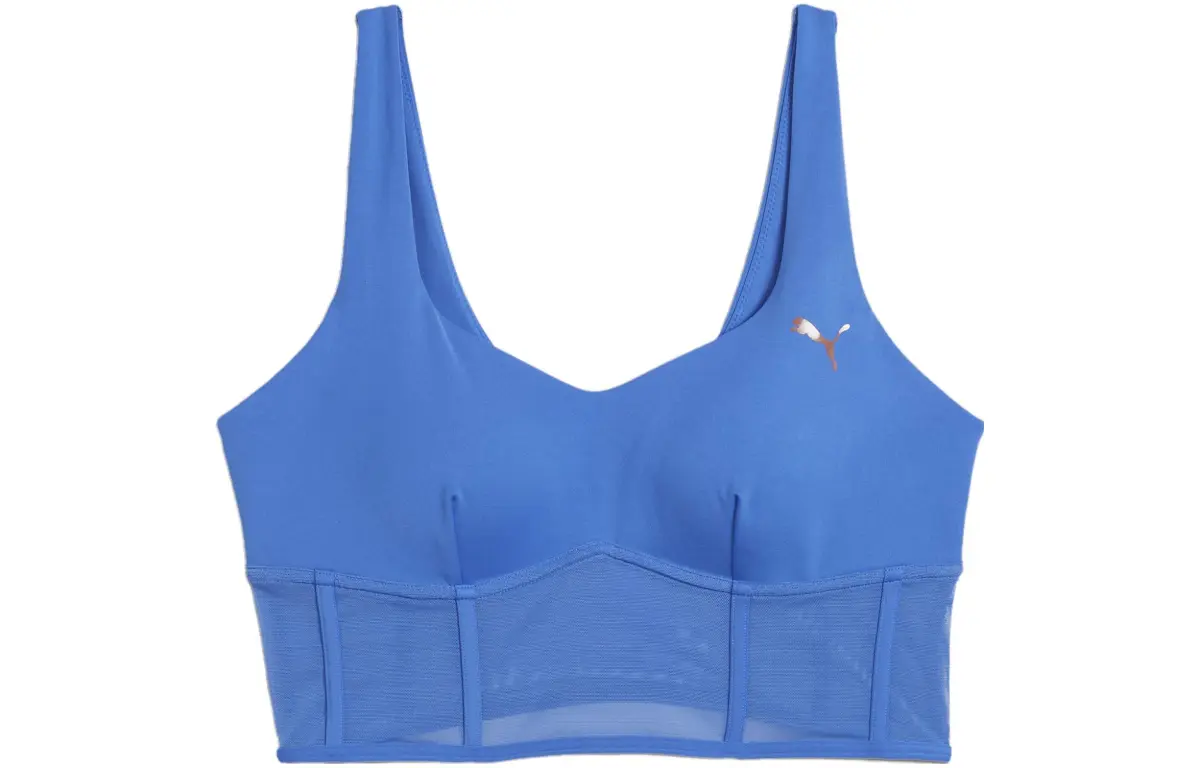 PUMA x PAMELA REIF PUMA X PAMELA REIF Collaboration Top Corset Sports Underwear Women's Blue