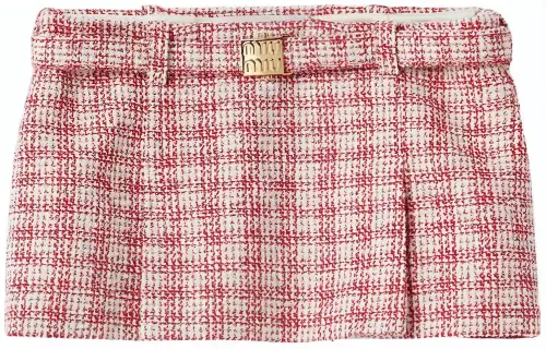 MIU MIU SS24 Casual Short Skirts Women's Pink