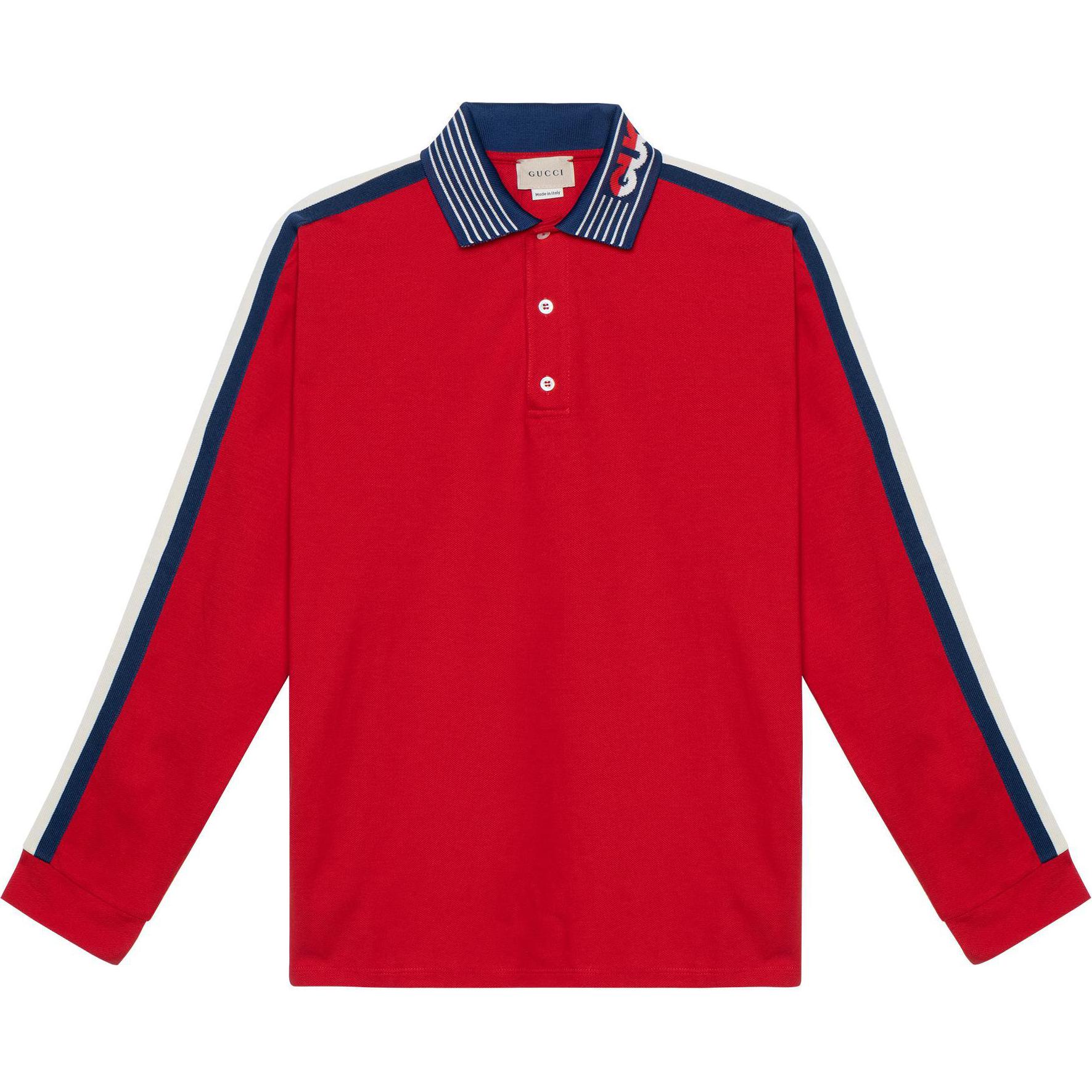 Женская футболка Gucci Polo FW22 (красная)