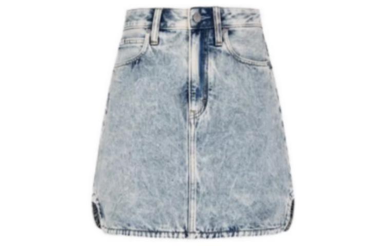 CALVIN KLEIN Simple cotton A-line denim skirt for women