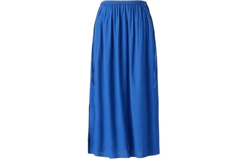 UNIQLO SS24 Casual Long Skirt Women's Blue