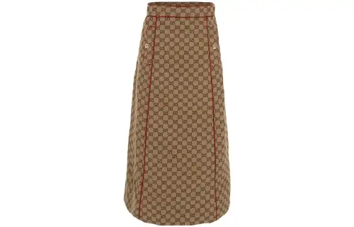 GUCCI Casual Long Skirt Women's Beige
