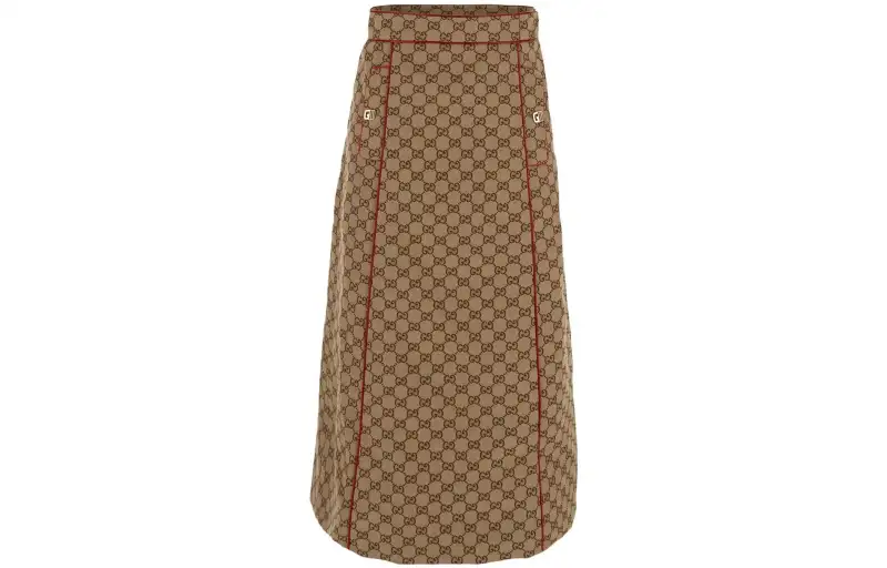 GUCCI Casual Long Skirt Women's Beige