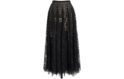 DIOR Casual Long Skirt Women's Black
