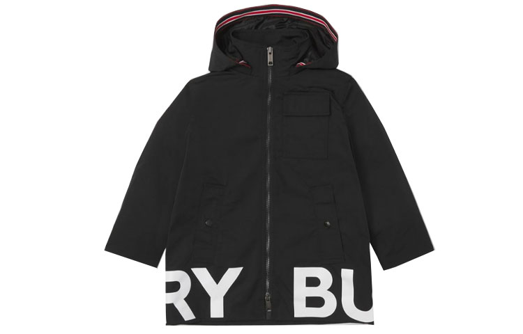 Куртка Burberry с логотипом (черная)