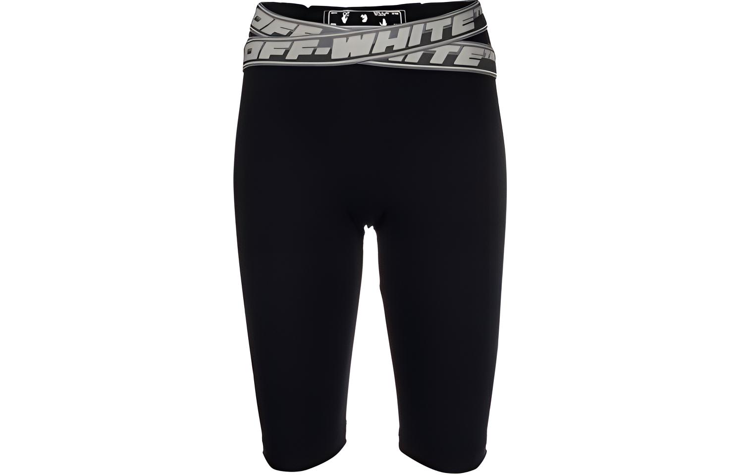 OFF-WHITE Athleisure logo-tape cycling shorts