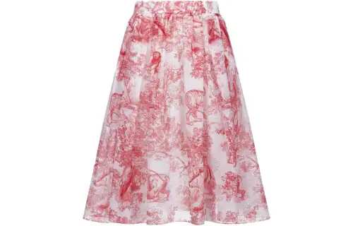 DIOR Casual Long Skirts Women's Pink Moderate Mid Length Other