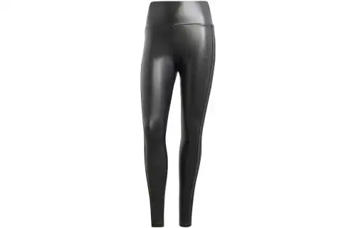 Adidas Originals FAUX LEATHER LEGGINGS Sports Pants Women's Black