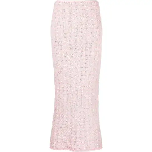 Balenciaga Back-to-Front bouclé long skirt