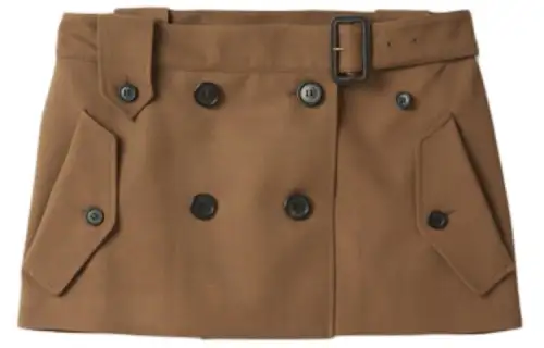 Miu Miu belted virgin wool miniskirt