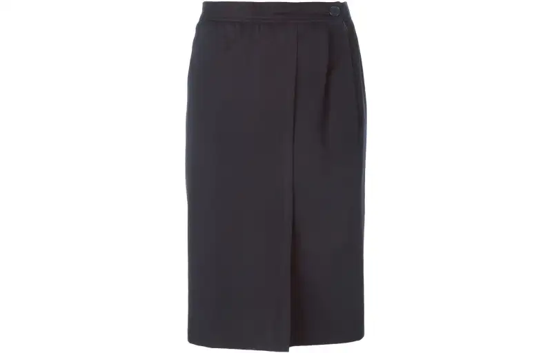 SAINT LAURENT FW22 Casual Long Skirt Women's Black