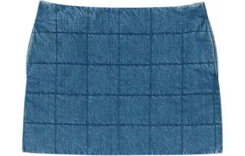 GUCCI Denim Quilted Skirt