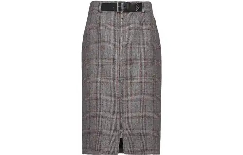 PRADA Casual Long Skirt Women's Gray