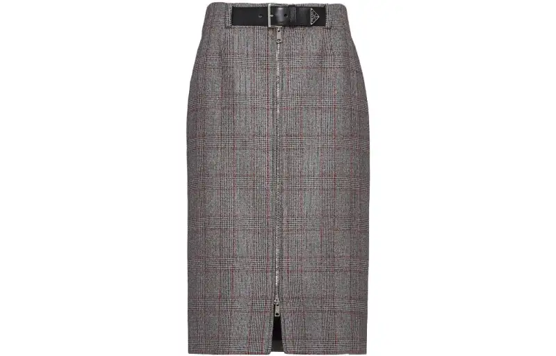 PRADA Casual Long Skirt Women's Gray