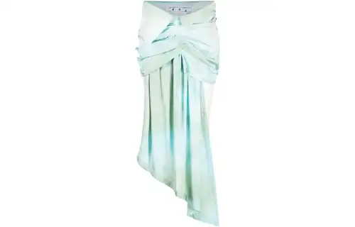 OFF-WHITE ombré-effect dual-tone skirt