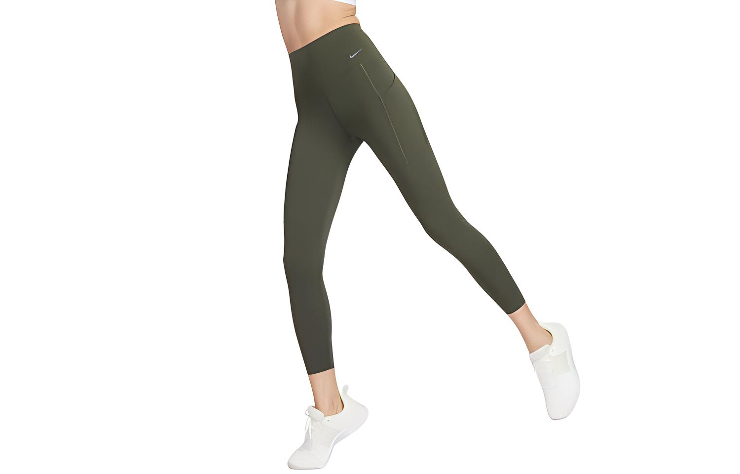 Женские штаны Nike High Rise Leggings (оливковые)