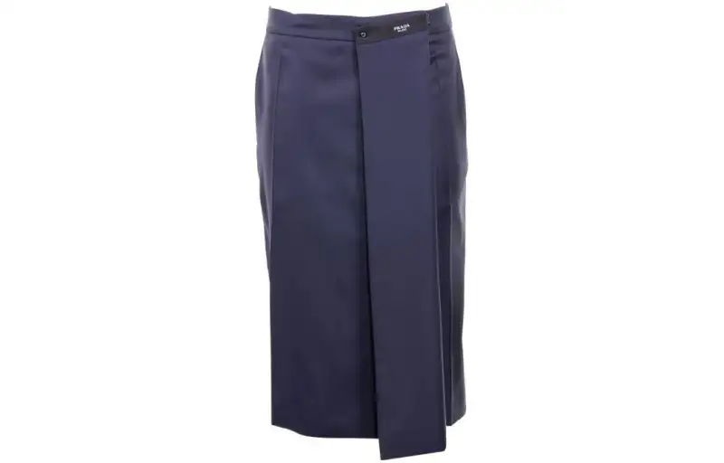 PRADA Casual Short Skirts Women's Navy Moderate Mid Length Other