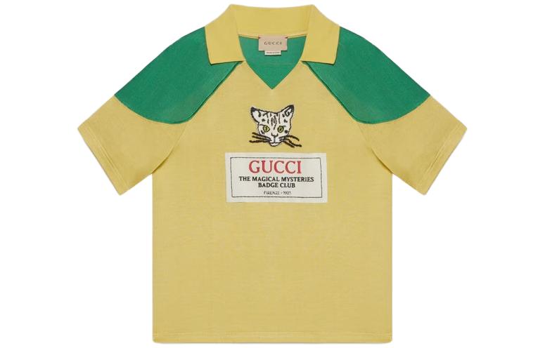 Детская футболка-поло Gucci (разноцветная)