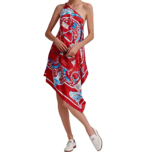 HERMES Slip Dress Women's Multicolor