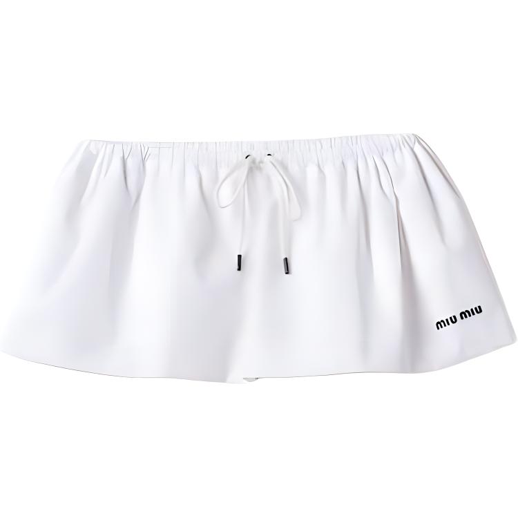 Женская юбка MIU MIU SS24 (белая)