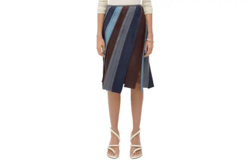 Bottega Veneta SS24 Casual Long Skirt Women's Multicolor