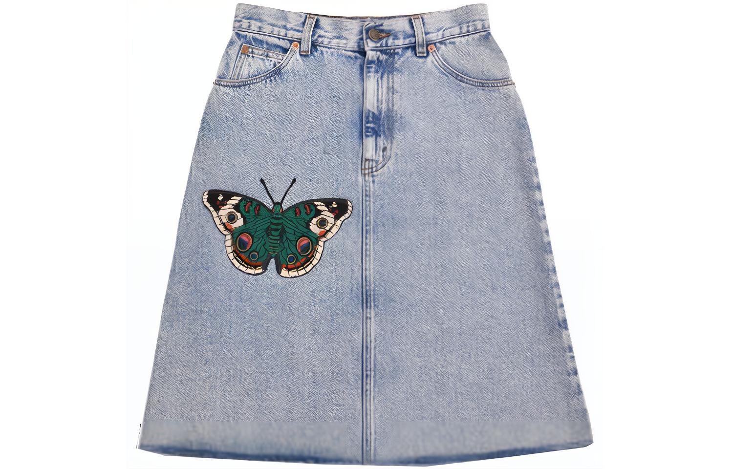 GUCCI FW21 Denim Short Skirts Women's