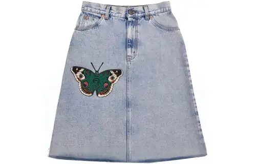 GUCCI FW21 Denim Short Skirts Women's