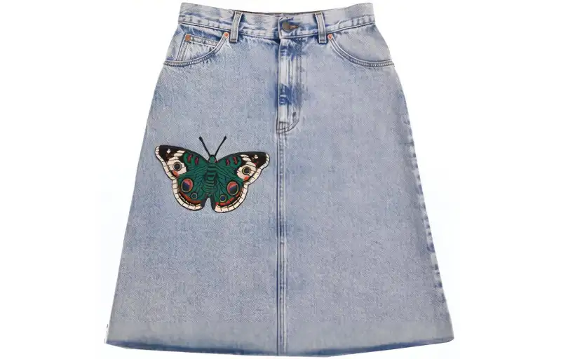 GUCCI FW21 Denim Short Skirts Women's