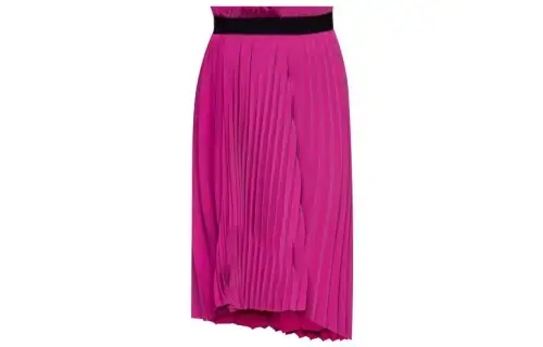 Balenciaga Casual Long Skirts Women's Purple Moderate Mid Length Pleated Skirt