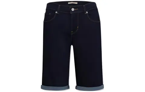 Levi's Denim Shorts Women's Blue Moderate Straight Fit Pants