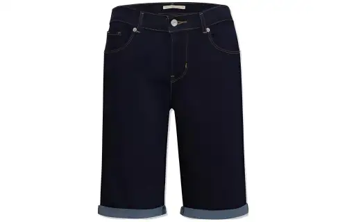 Levis Denim Shorts Women's Blue Moderate Straight Fit Pants