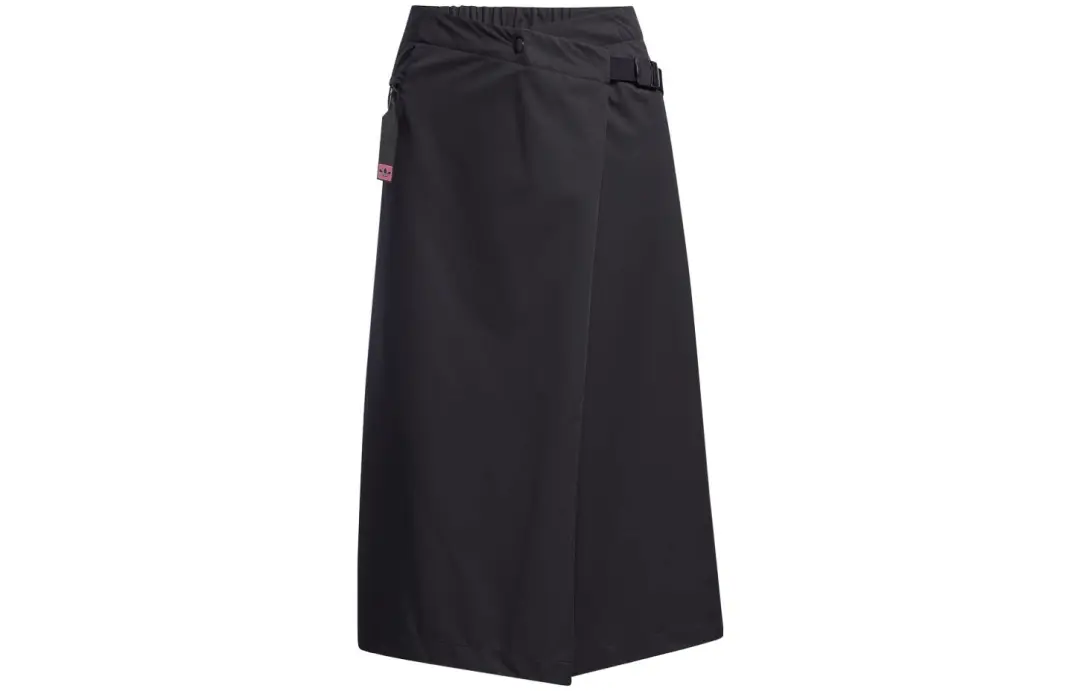 Adidas Originals Casual Long Skirts Women's Black Moderate Long A Line Skirt
