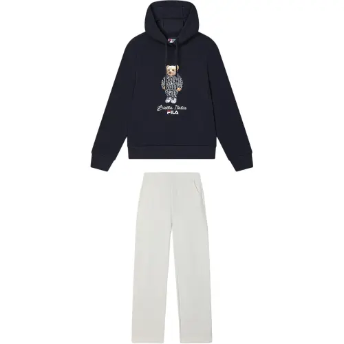 FILA Casual Suits Women's Legend Blue+Cloud White Hooded Moderate Other