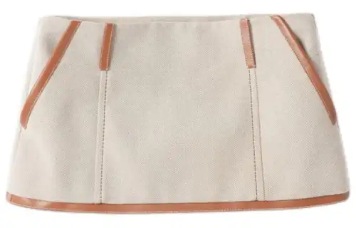 MIU MIU Casual Short Skirts Women's Natural