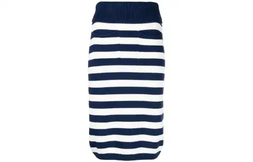 KENZO Rock Striped Midi Skirt