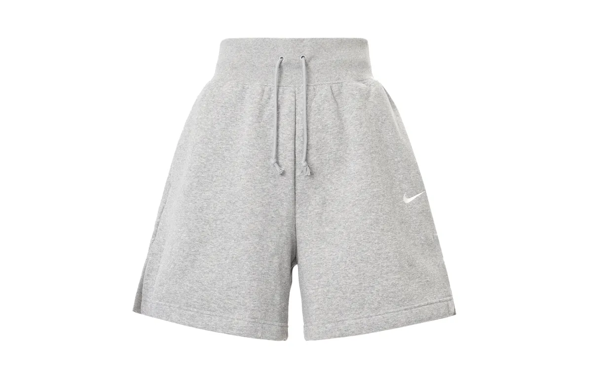 Nike Sports Shorts Women's Light Gray Moderate Straight Fit Pants